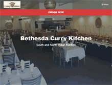 Tablet Screenshot of bethesdacurrykitchen.com